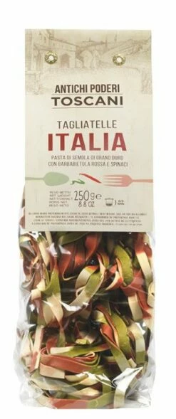 Tagliatelle Italia, In Den Farben Der Italienischen Flagge, 250g - Antichi Poderi Toscani