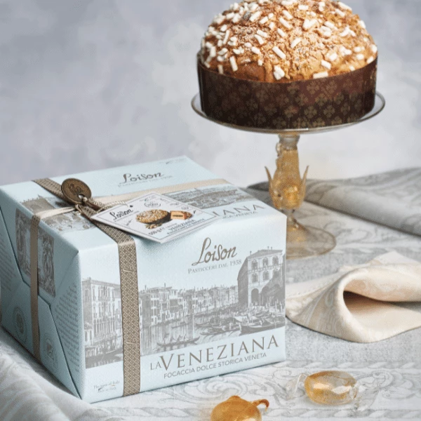 Panettone Veneziana Mit Pistazien Aus Bronte 600 G - Loison 3 Panettone Veneziana Mit Pistazien Aus Bronte 600 G - Loison – Bild 3