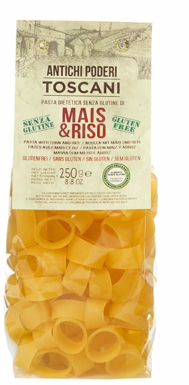 Calamarata Mit Mais-& Reismehl, Glutenfrei & BIO, 250g - Antichi Poderi Toscani 1 Calamarata Mit Mais-& Reismehl, Glutenfrei & BIO, 250g - Antichi Poderi Toscani