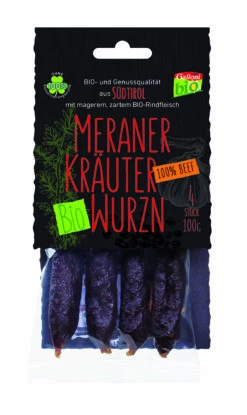 BIO Kräuterwurzn, "100% Beef", 4 St., 100 G - Metzgerei Galloni