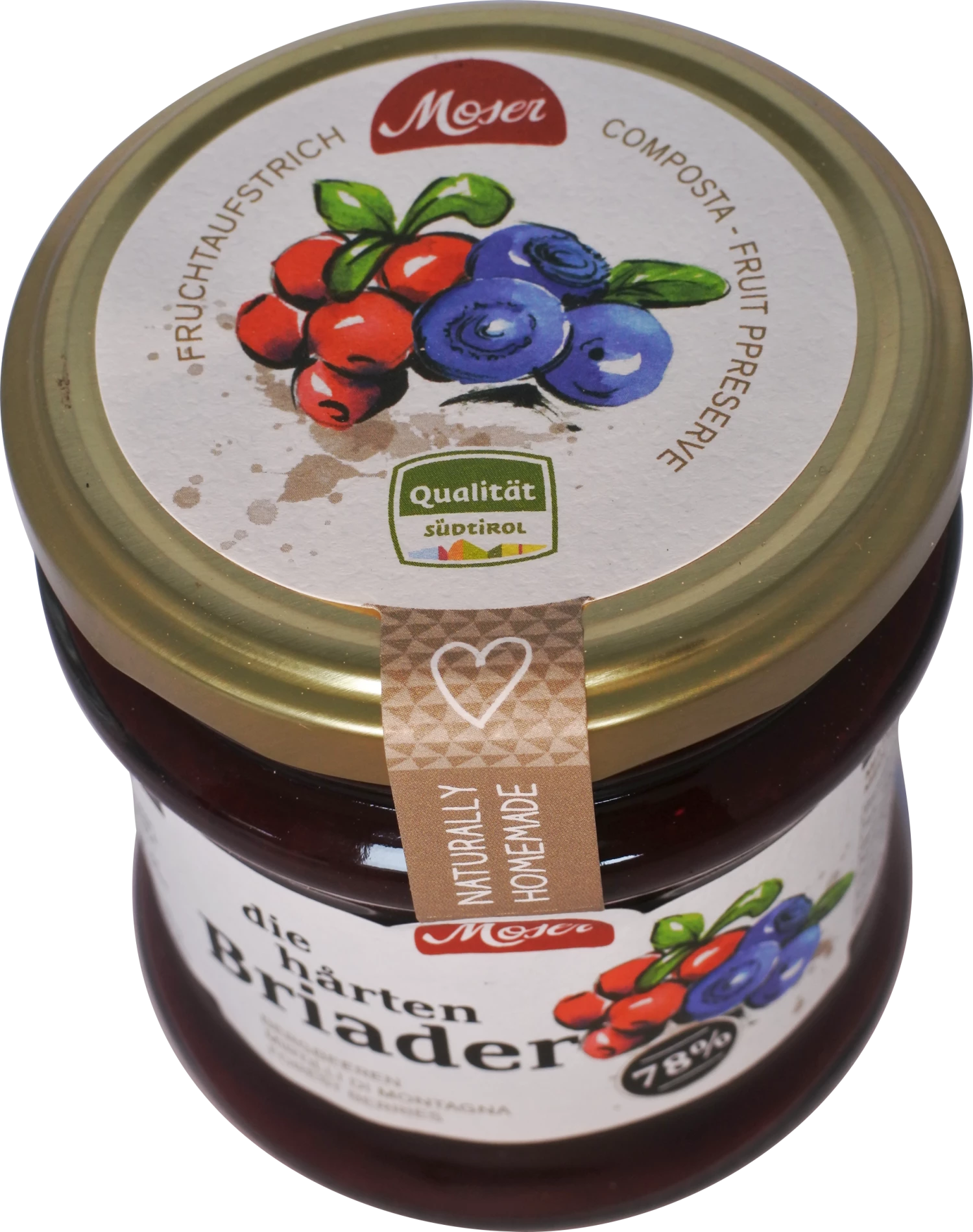 Fruchtaufstrich "die Harten Briader" - Bergbeeren, 340ml - Moser KG Bäckerei 2 Fruchtaufstrich "die Harten Briader" - Bergbeeren, 340ml - Moser KG Bäckerei – Bild 2