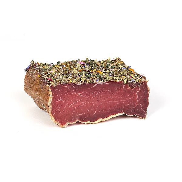 Bergkräuterstückl, Schweineschinken Mit Kräutern, Ca. 350 G - Metzgerei Rinner 1 Bergkräuterstückl, Schweineschinken Mit Kräutern, Ca. 350 G - Metzgerei Rinner