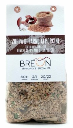 Dinkelsuppe Mit Steinpilzen, Fertige Mischung Dinkelsuppe Mit Steinpilzen, 300g - Breon