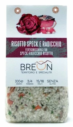 Risotto Speck & Radicchio, Fertige Mischung Für Risotto Mit Speck Und Radicchio, 300g - Breon