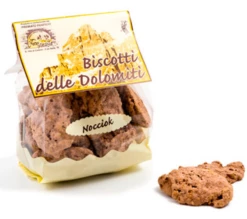 Fiori Biscotti Delle Dolomiti Nocciok - Schokoladekekse, 300g