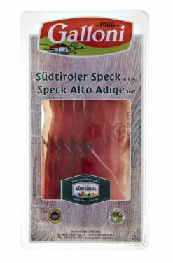 Südtiroler Speck GGA, Geschnitten, 80 G - Metzgerei Galloni