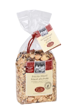 Müsli Mit Früchten, Mit Aprikosen, Pflaumen & Äpfeln, 375g - Fuchs