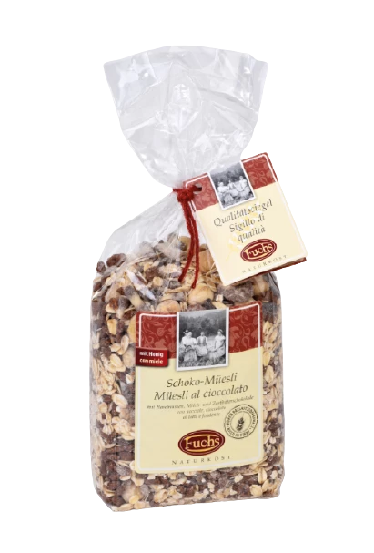 Müsli Mit Haselnüssen, Milch- & Zartbitterschokolade, 375g - Fuchs 1 Müsli Mit Haselnüssen, Milch- & Zartbitterschokolade, 375g - Fuchs