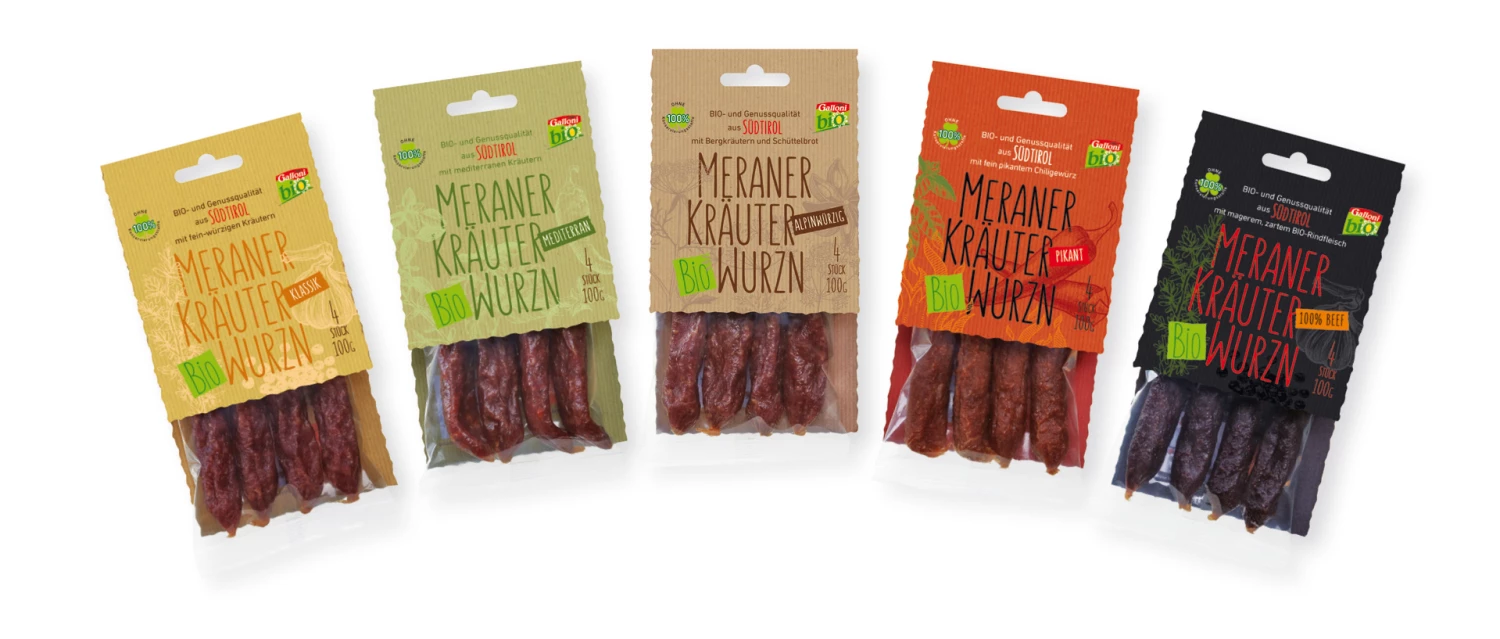 BIO Kräuterwurzn, "alpinwürzig", 4 St., 100 G - Metzgerei Galloni 2 BIO Kräuterwurzn, "alpinwürzig", 4 St., 100 G - Metzgerei Galloni – Bild 2