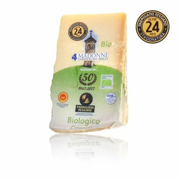 Parmesan, Parmigiano Reggiano DOP BIO über 24 Monate Gereift - Caseificio 4 Madonne 1 Parmesan, Parmigiano Reggiano DOP BIO über 24 Monate Gereift - Caseificio 4 Madonne