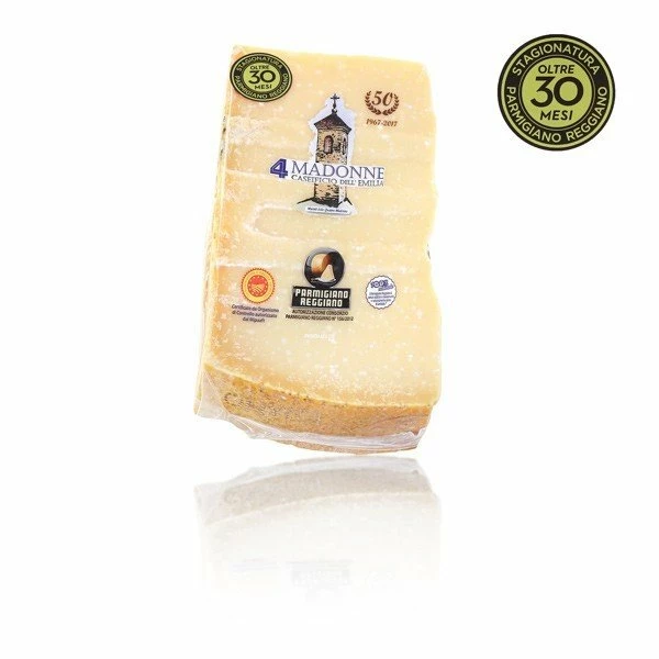 Parmesan, Parmigiano Reggiano DOP über 30 Monate Gereift - Caseificio 4 Madonne 1 Parmesan, Parmigiano Reggiano DOP über 30 Monate Gereift - Caseificio 4 Madonne