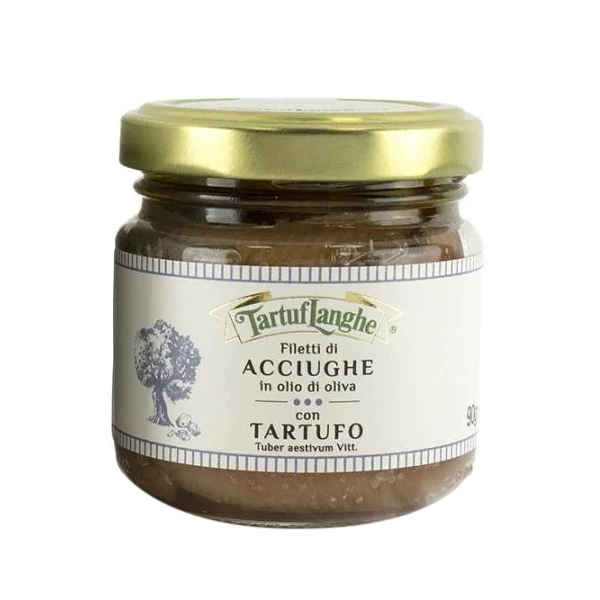 Sardellenfilets In Olivenöl Und Trüffel, 90g - Tartuflanghe 1 Sardellenfilets In Olivenöl Und Trüffel, 90g - Tartuflanghe