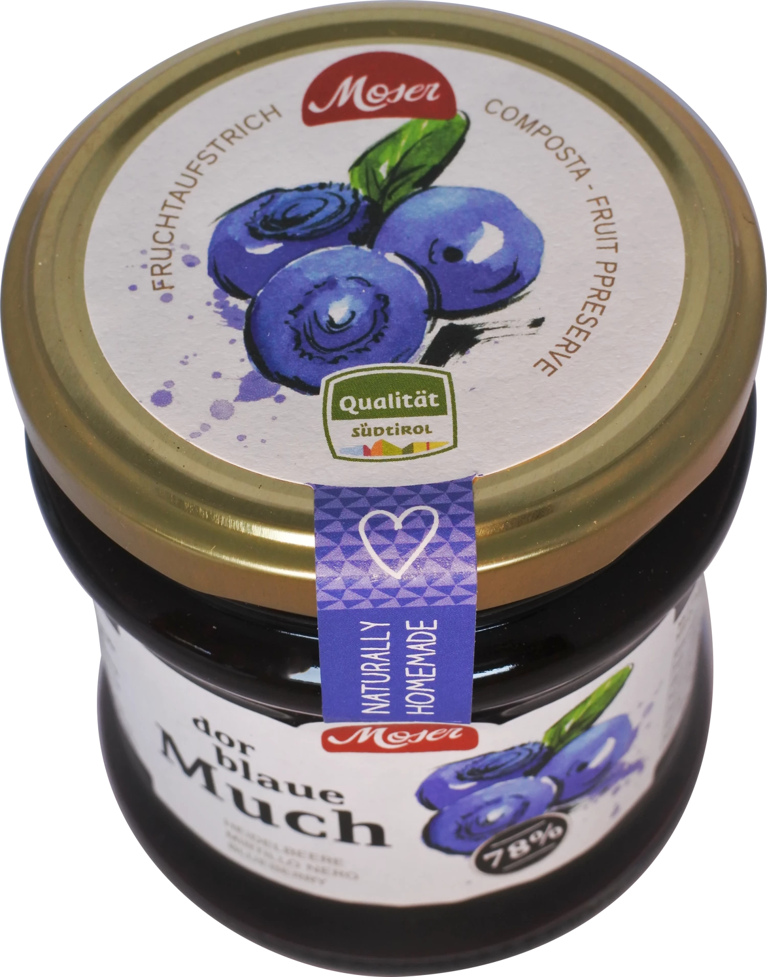 Fruchtaufstrich "dor Blaue Much" - Schwarzbeeren, 340ml - Moser KG Bäckerei 2 Fruchtaufstrich "dor Blaue Much" - Schwarzbeeren, 340ml - Moser KG Bäckerei – Bild 2