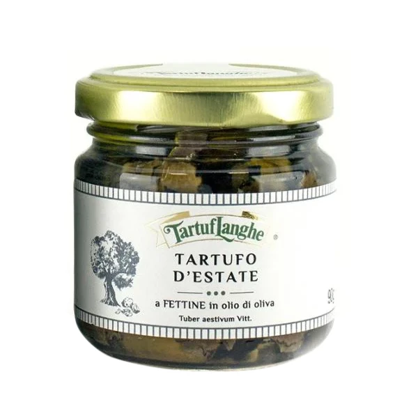 Schwarzer Sommertrüffel In Öl Eingelet 35g Oder 90g - Tartuflanghe 1 Schwarzer Sommertrüffel In Öl Eingelet 35g Oder 90g - Tartuflanghe