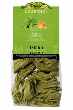 Spinat Fettuccine, Eierbandnudeln Mit Spinat Aus Hartweizengrieß, 330g - Eggerhof