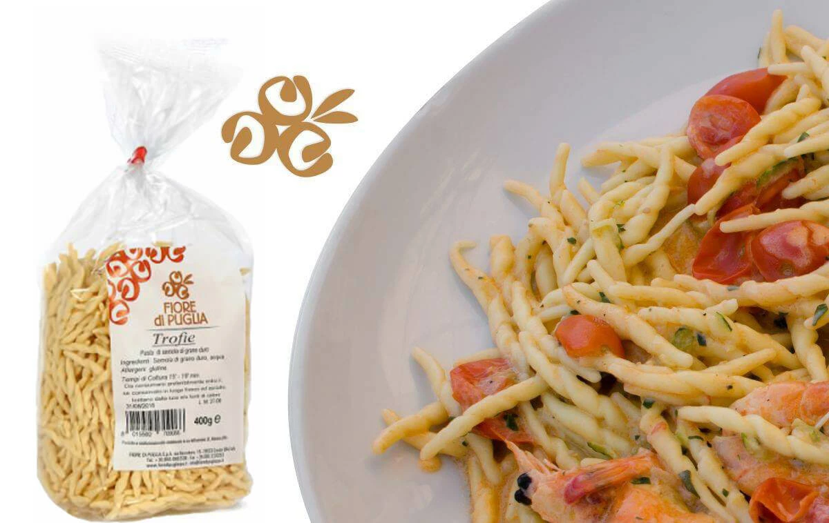 Trofie - Teigwarenspezialität Aus Italien, 400g - Fiore Di Puglia 2 Trofie - Teigwarenspezialität Aus Italien, 400g - Fiore Di Puglia – Bild 2