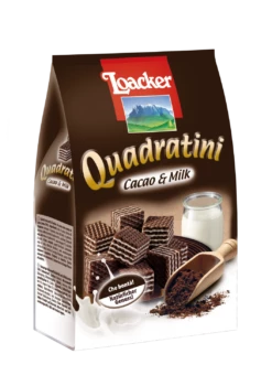 Quadratini Cacao&Milk, 250g - Loacker