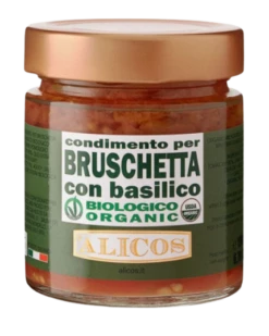 Tomaten-Basilikum-Bruschetta, BIO, 190g - Alicos