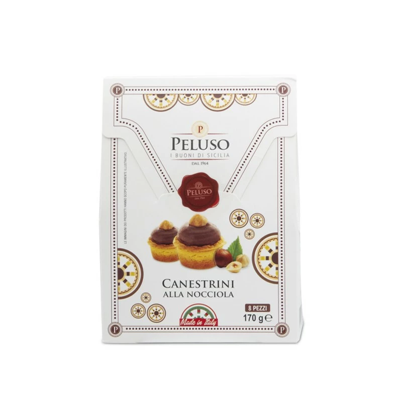 Canestrini Mit Haselnüssen, Gebäck Aus Sizilien, 170 G - Peluso1964 1 Canestrini Mit Haselnüssen, Gebäck Aus Sizilien, 170 G - Peluso1964
