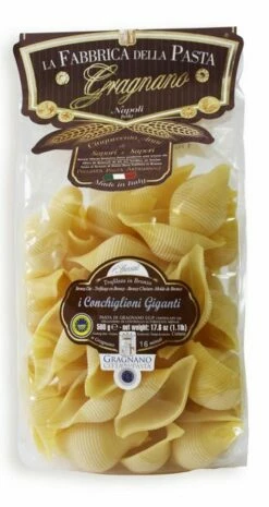 La Fabbrica Della Pasta Di Gragnano Conchiglioni IGP- Leckere Muschelnudeln Aus Neapel, 500g