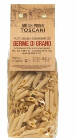 Penne Mit Weizenkeimen, Toskanische Nudelspezialität, 500g - Antichi Poderi Toscani