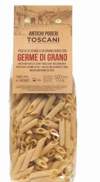 Penne Mit Weizenkeimen, Toskanische Nudelspezialität, 500g - Antichi Poderi Toscani 1 Penne Mit Weizenkeimen, Toskanische Nudelspezialität, 500g - Antichi Poderi Toscani